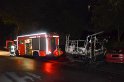 Auto 1 Wohnmobil ausgebrannt Koeln Gremberg Kannebaeckerstr P5428